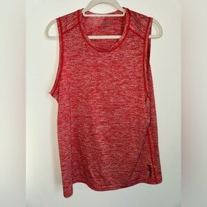 Reebok Heathered Red Muscle Tee